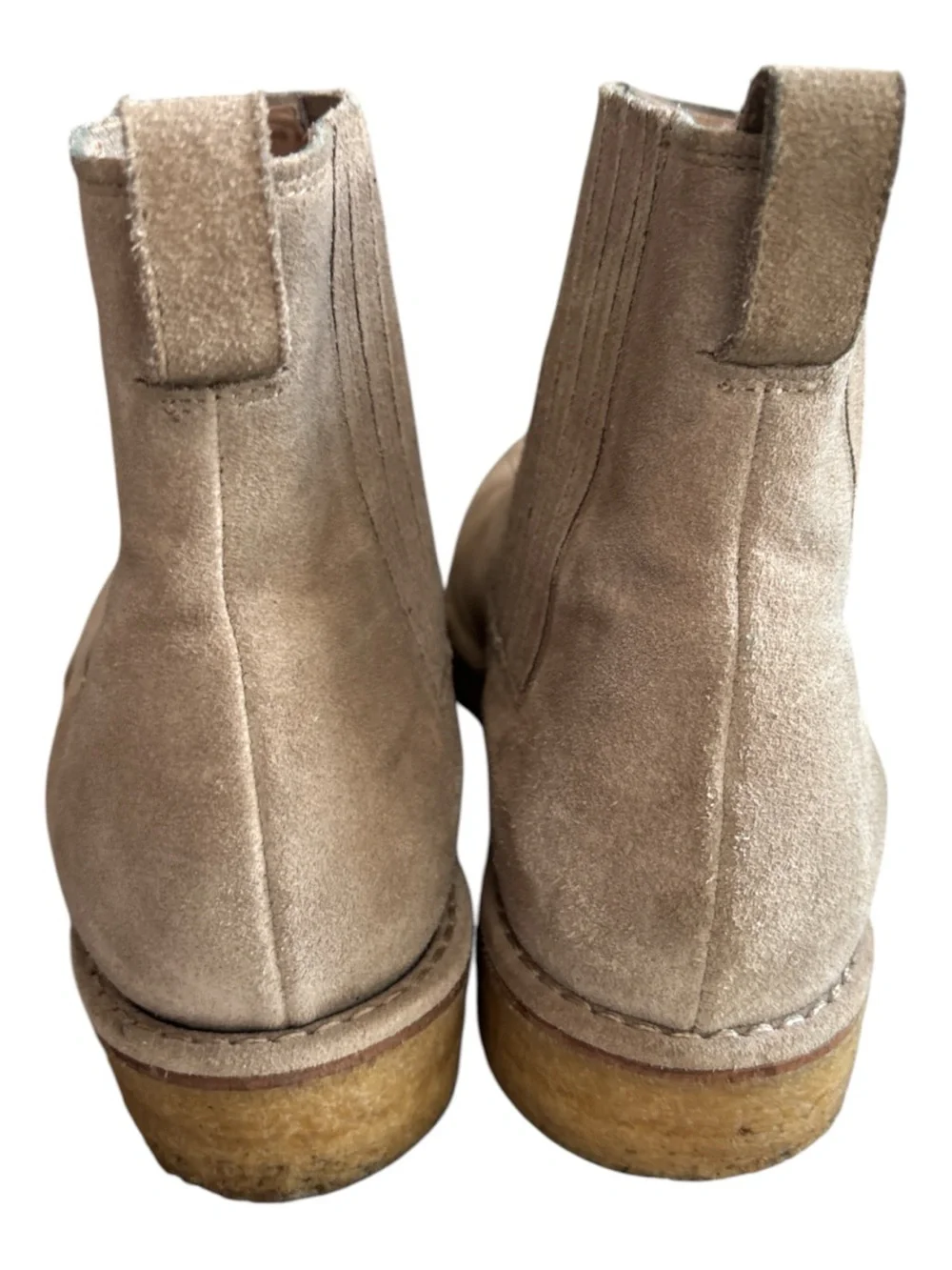 Vince Carmine Suede Chelsea Boots Crepe Sole - Made In Italy 12M